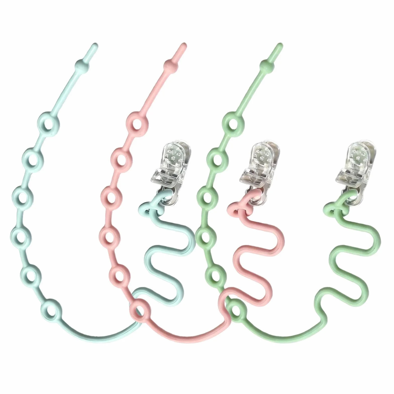 Set Di 3 Cinture Di Sicurezza Per Giocattoli - Regolabili Catenella Ciuccio E Cordino Ciuccio, Cinghie Per Giocattoli Per Bambini, Robuste, Leggere, Per Seggiolino Auto, Lettini Da Viaggio, Dentizione