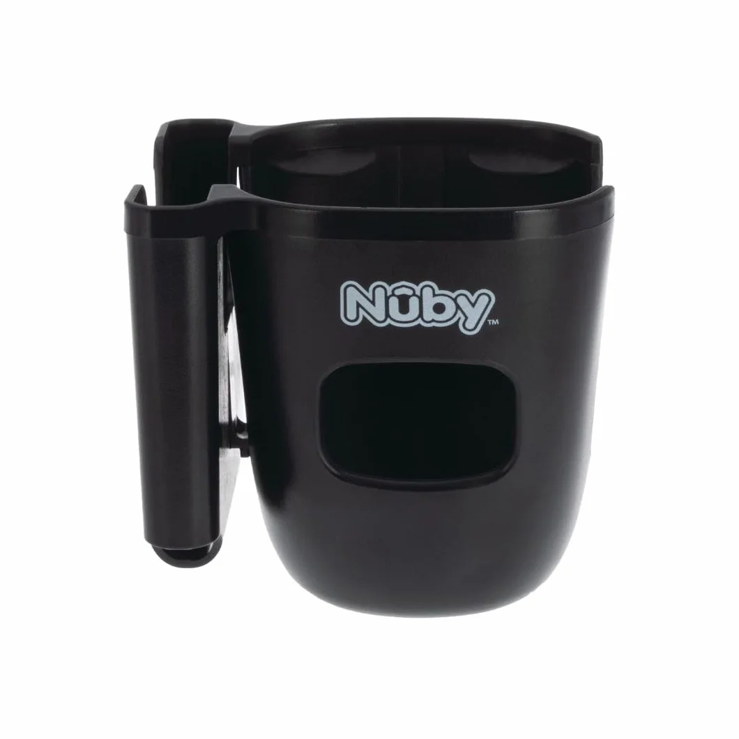 Nuby Porta cellulare e portabicchieri, universale, fissaggio sicuro, rotazione a 360°, posizione regolabile