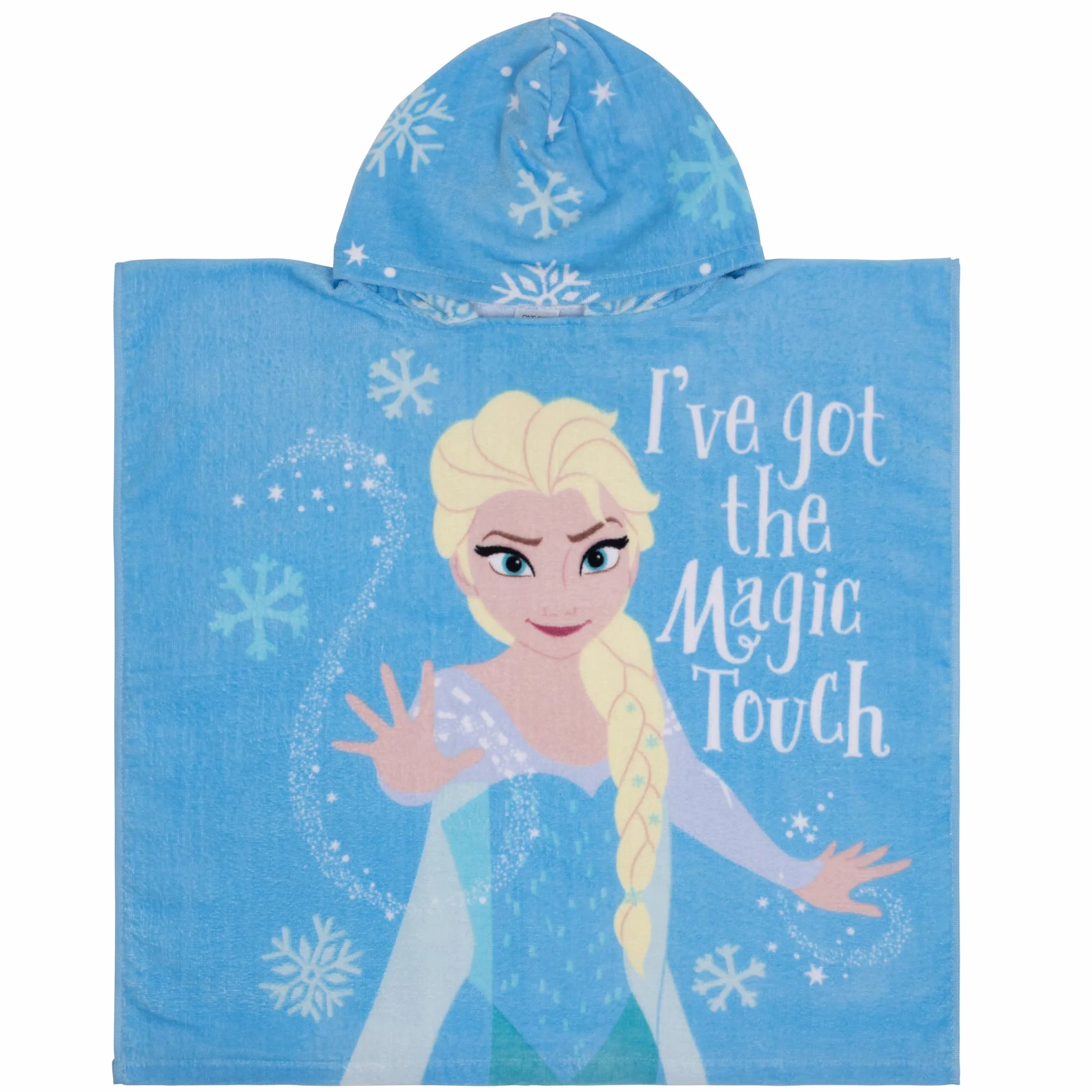 Disney Frozen La Regina dei Ghiacci, Elsa, Poncho da Bagno per Bambini, Asciugamano da Spiaggia per Bambini Teli Mare Accappatoio con Cappuccio per Ragazze