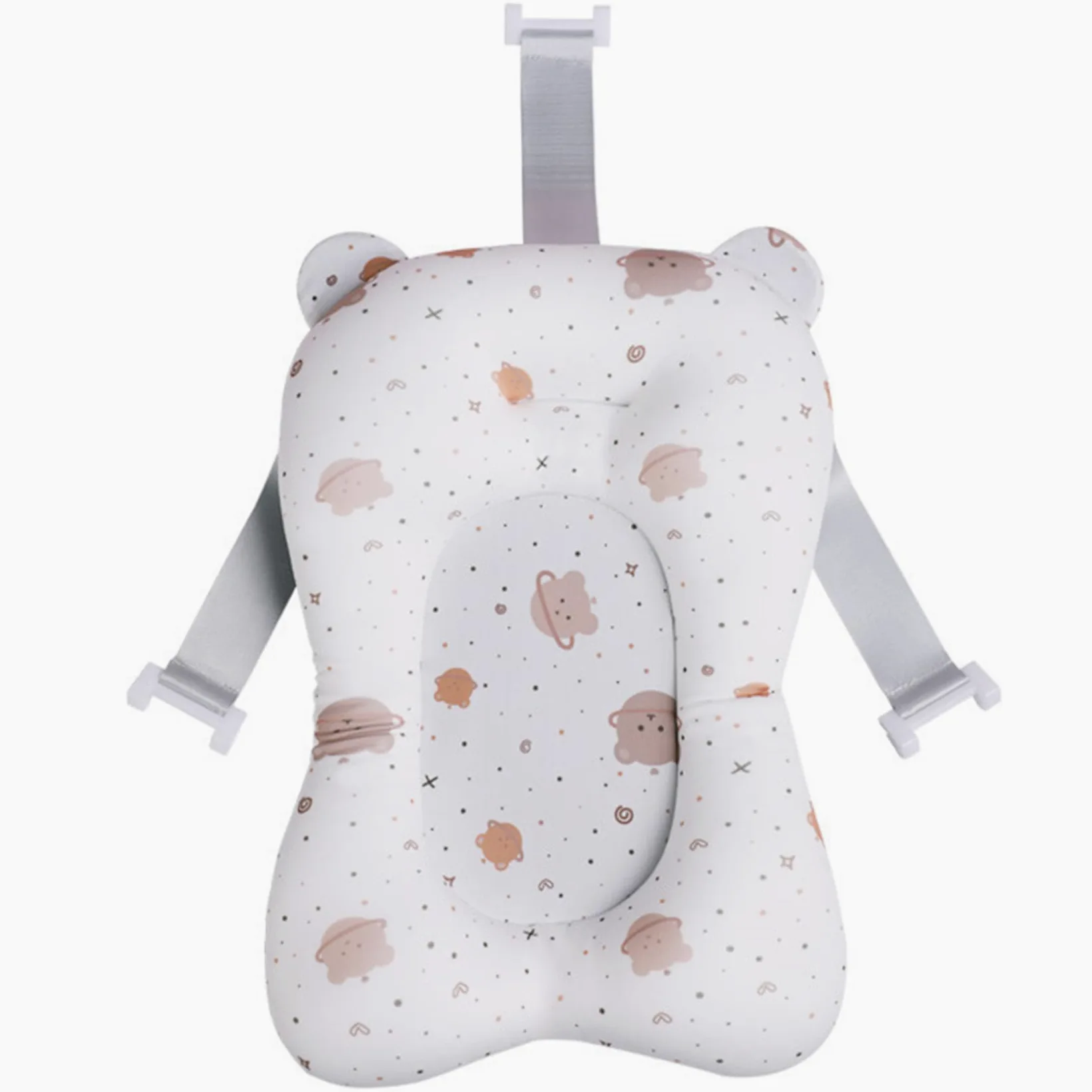 Supporto per bagnetto per bambini Morbido e confortevole Cuscino per vasca da bagno per bambini Antiscivolo Regolabile Vasca da bagno per neonati Cuscino facile da pulire per neonati Forniture p