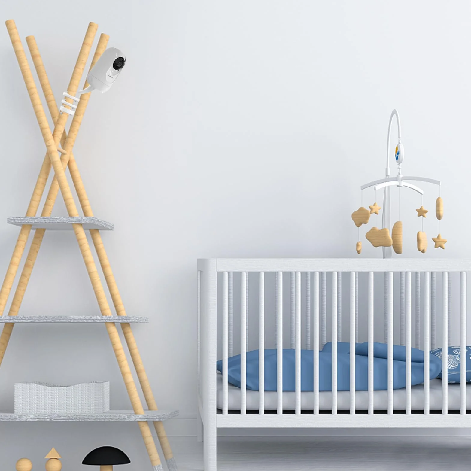 Supporto per baby monitor momcozy BM01/BM03/BM04, supporto di fissaggio per ieGeek Baby 1T/OBVHNUA 900DE, supporto per BOIFUN Baby 2S/6T/VB805, accessorio universale per fotocamera bambino con