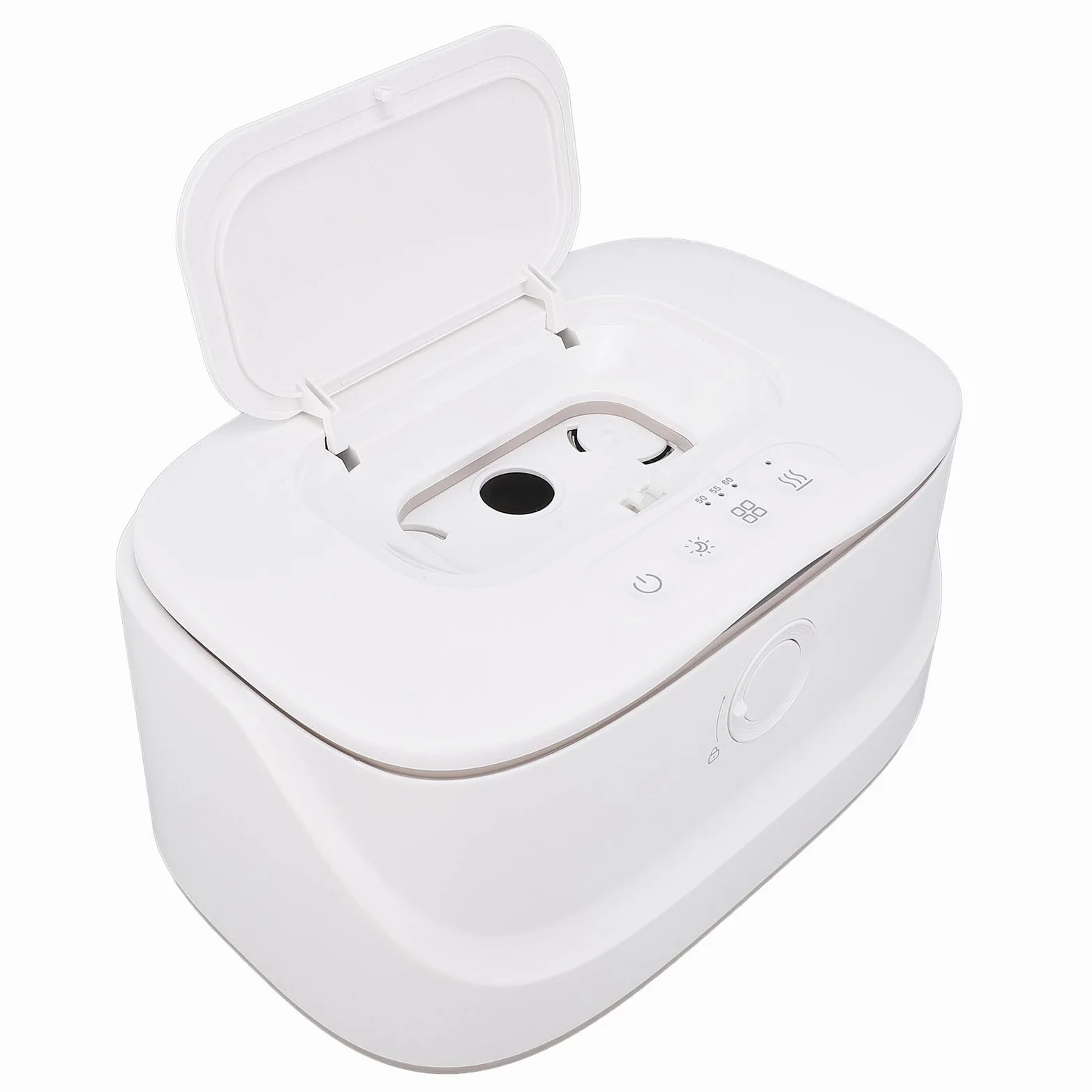 Generic Riscaldatore per Salviette per Neonati, Materiale di Alta qualità, Temperatura Regolabile e Luce Notturna per un Comodo Utilizzo Notturno (WHITE)
