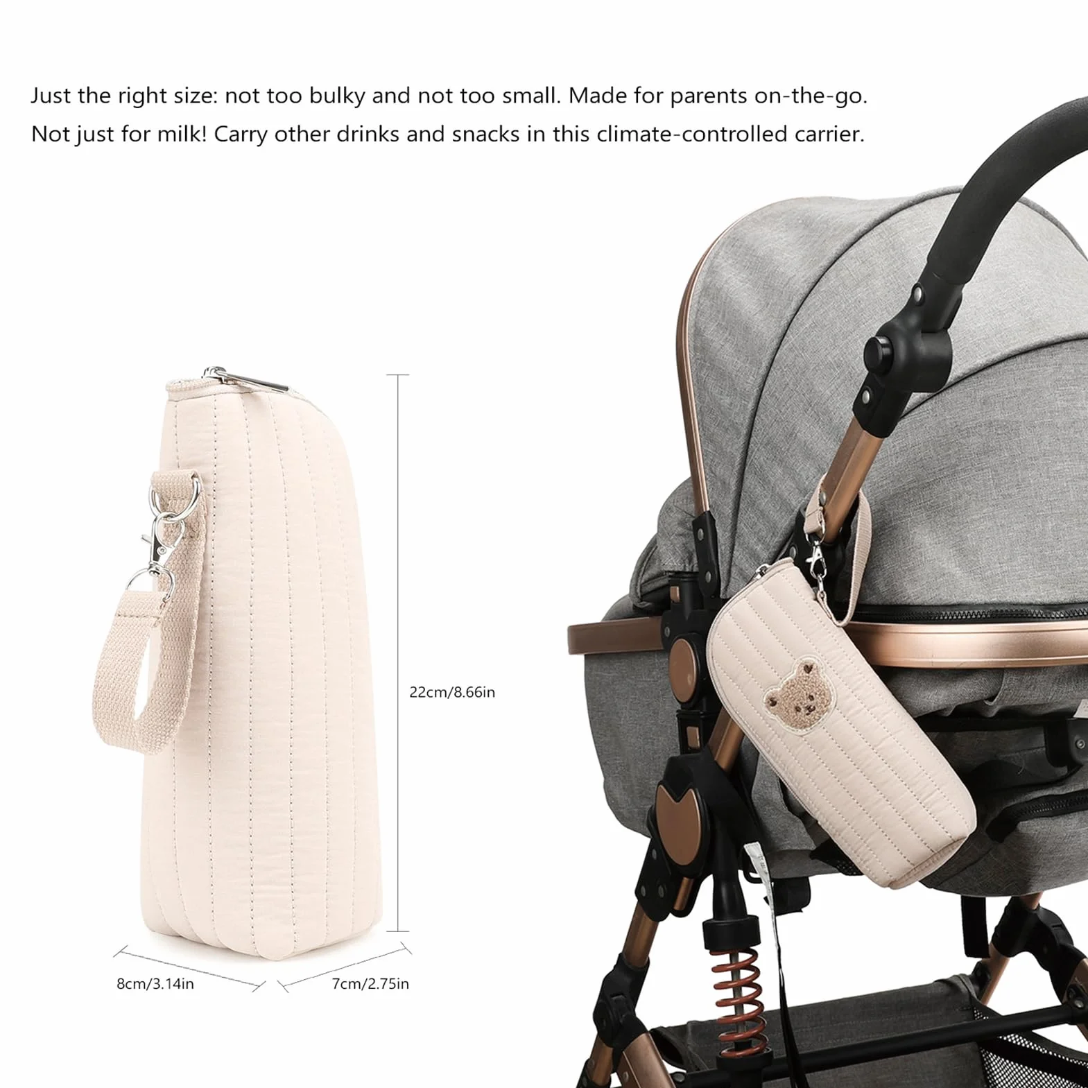 Borsa Termica per Biberon,Borsa Frigo Con Design Orsacchiotto | Tote Portatile per Trasporto All Aperto | Asilo Viaggi e Attività all'Aperto