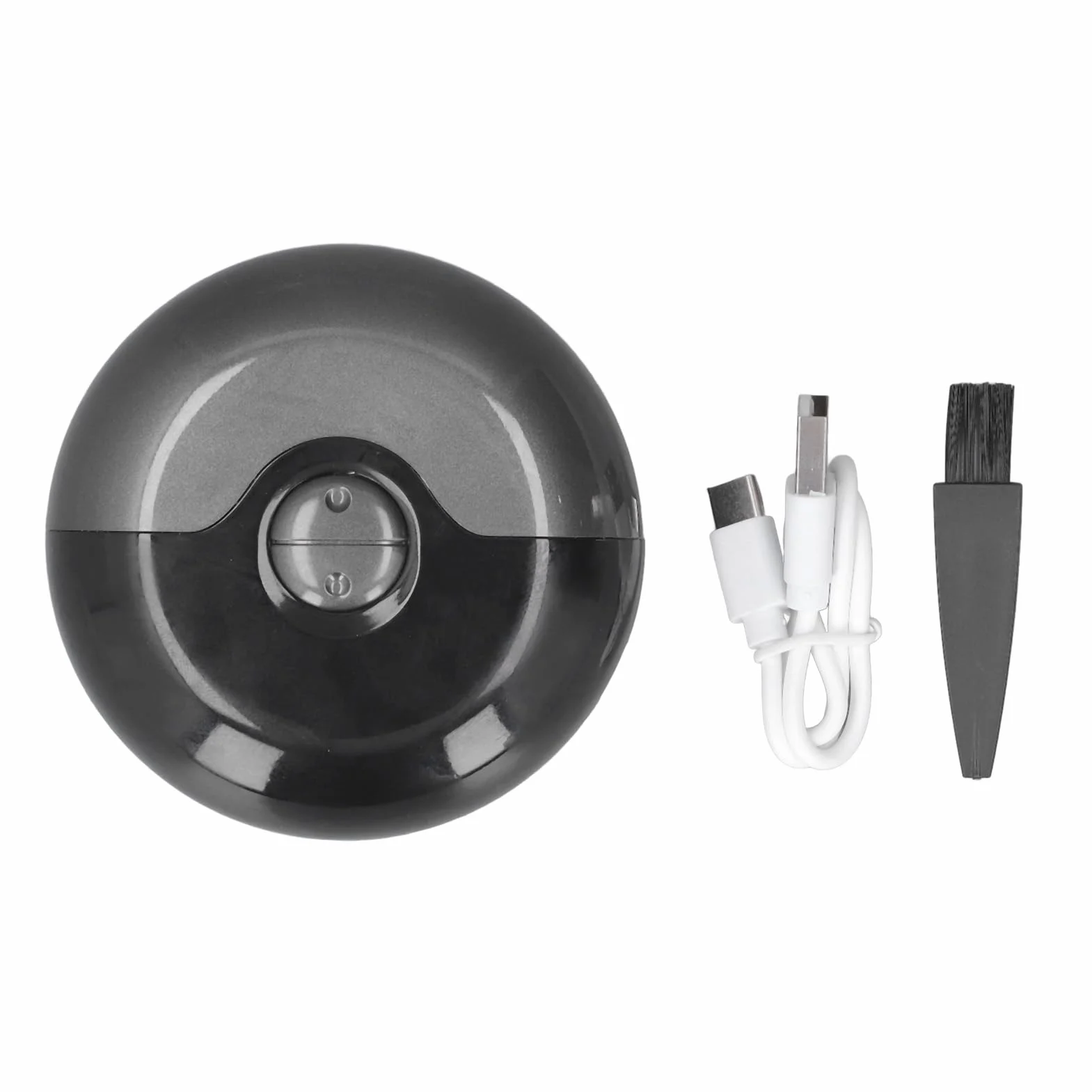 Tagliaunghie elettrico automatico rotondo anti pizzico ricaricabile USB tagliaunghie di sicurezza per neonati, bambini, adulti, anziani (nero)