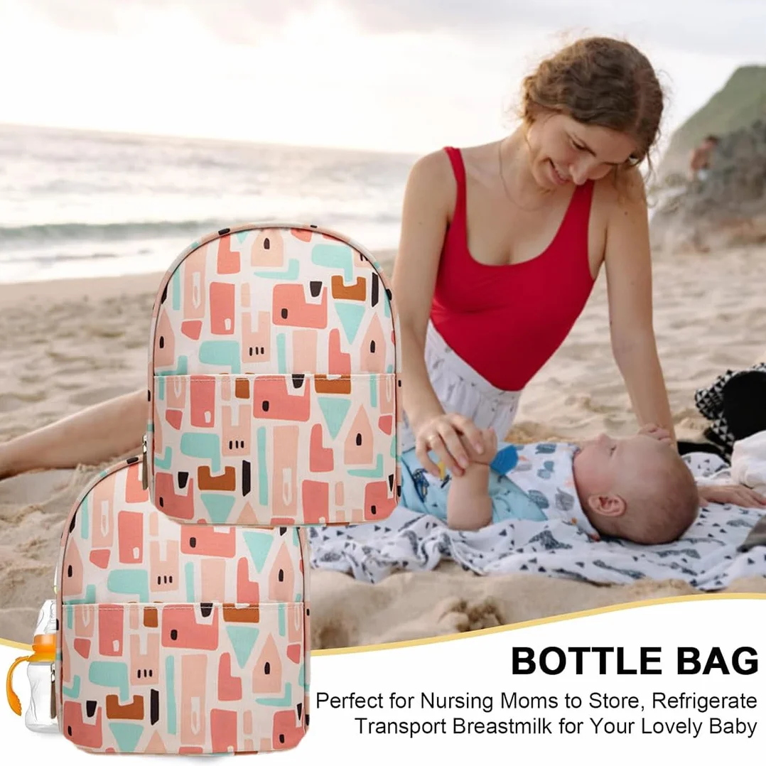 Borsa Termica Biberon per Latte Materno, Borsa Isotermica per Bottiglie, Piccola Borsa Termica Porta Pranzo per Picnic Frutta Mamma