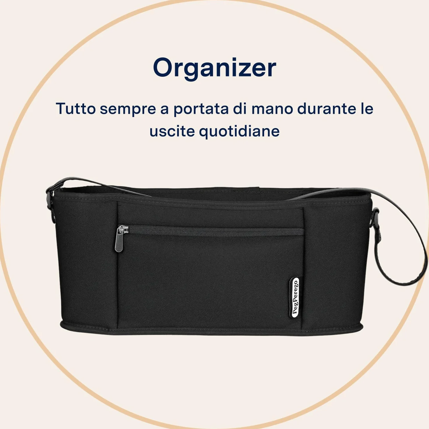 PEG Organizer - Borsa Organizzatrice con Tracolla - Compatibile con i Passeggini Peg Perego