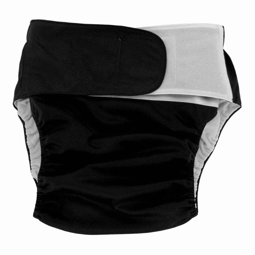 Couche Femme, Pannolini per Adulti con Pannolino Grande Regolabile Donna Blue305 Pannolino di Stoffa per Adulti Riutilizzabile Lavabile (Nero 404)