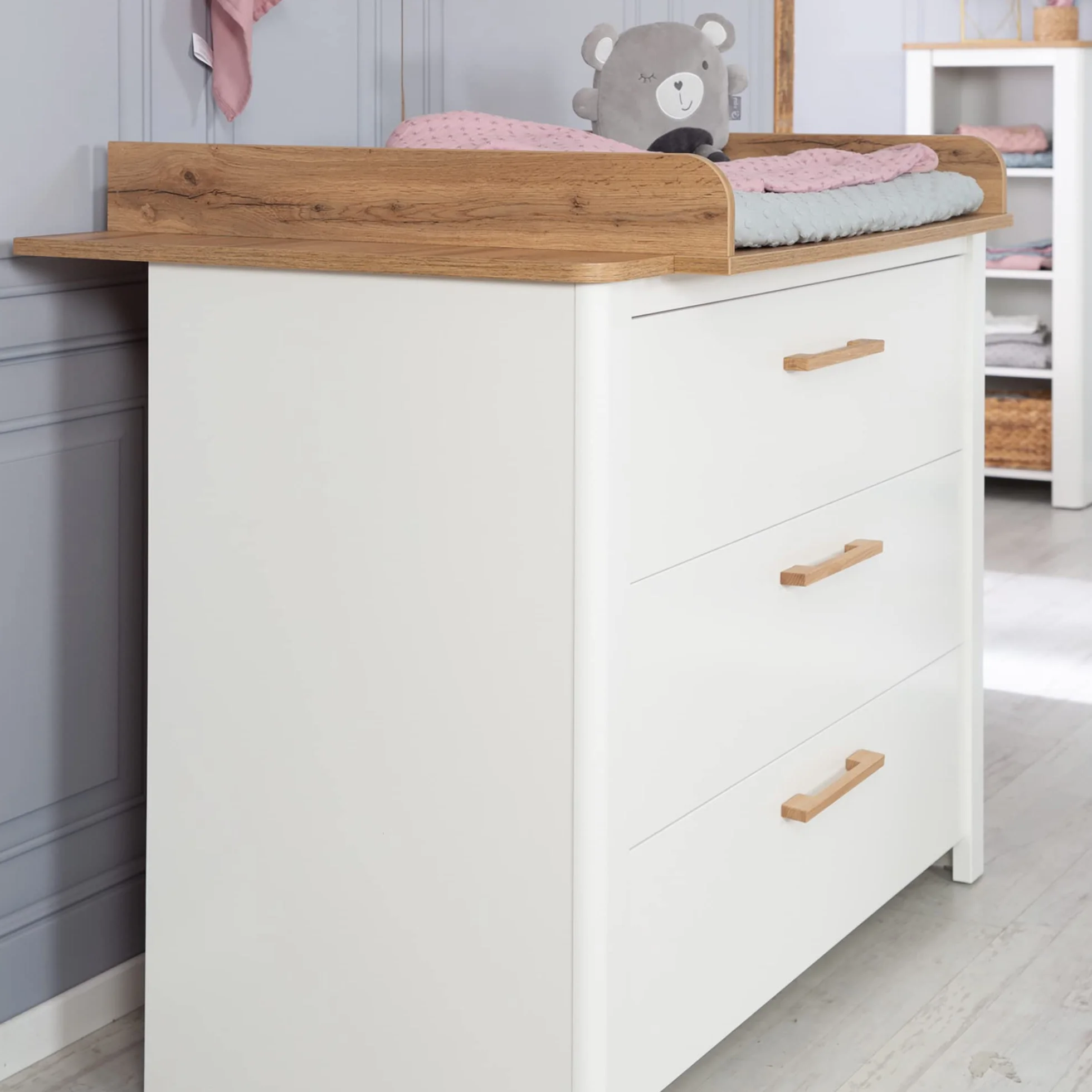 roba Fasciatoio"Ava" con fasciatoio in rovere Artisan, altezza 90,5 cm