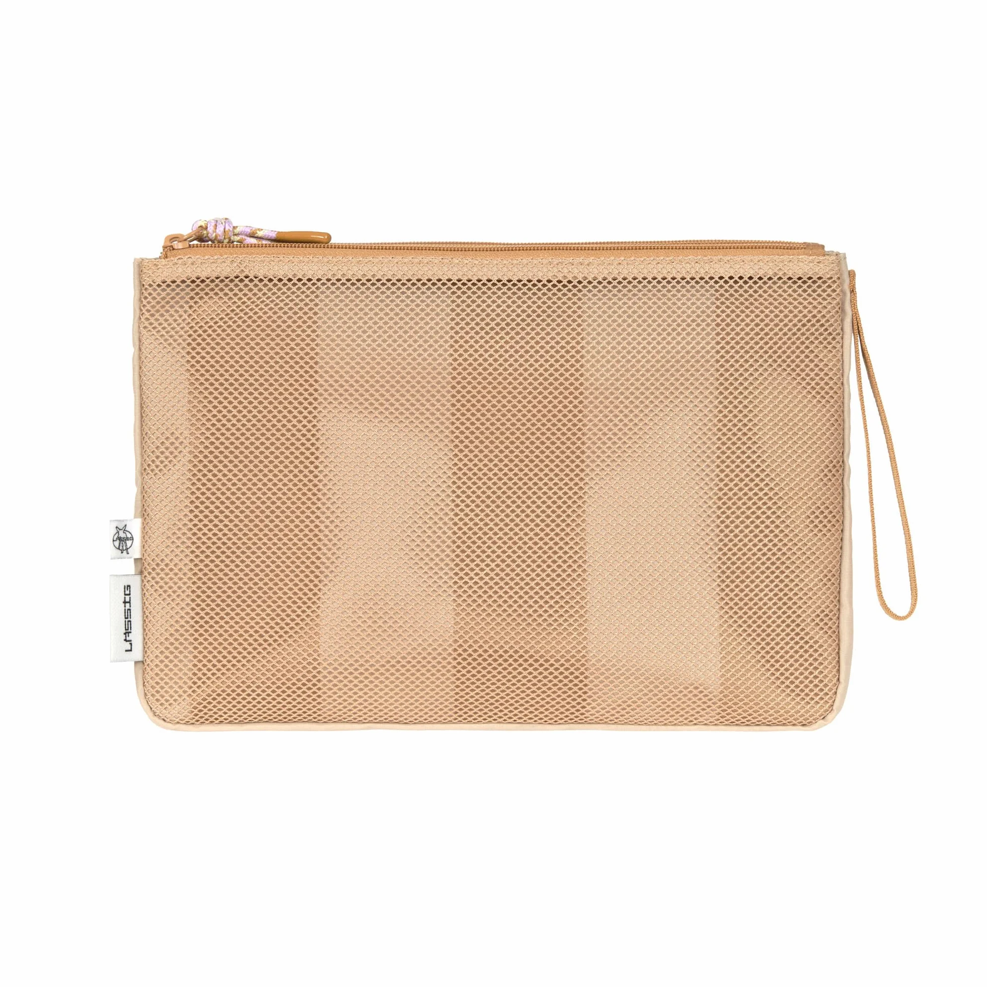 LÄSSIG Borsa per pannolini con fasciatoio per i bambini in movimento/Casual Changing Organizer beige/camel