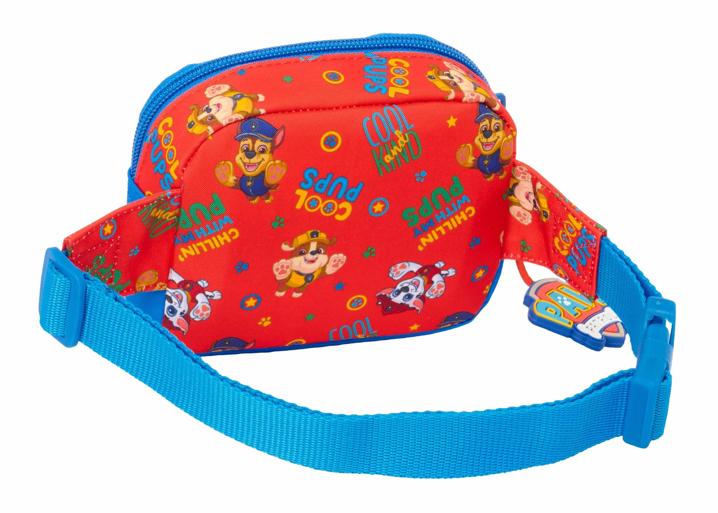 PAW PATROL COOL - Marsupio per bambini, ideale per giovani e bambini di diverse età, comodo e versatile, qualità e resistenza, 14 x 4 x 11 cm, Rosso/blu, M, Casual