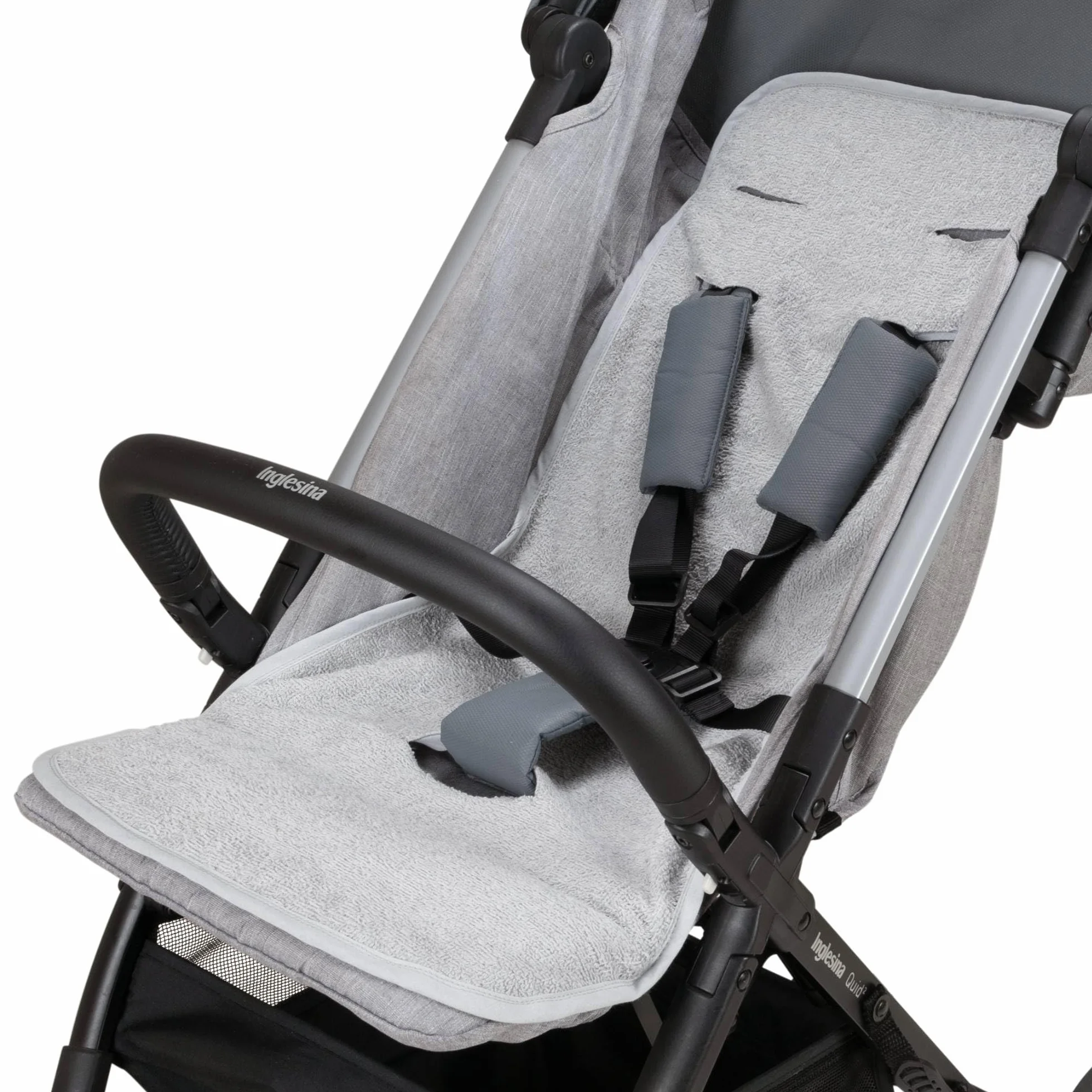Passeggino Estivo in Spugna di Cotone 100% Certificato Oeko Tex Leggero Traspirante Antisudore per Bambini e Neonati - Made in Italy (Grigio)