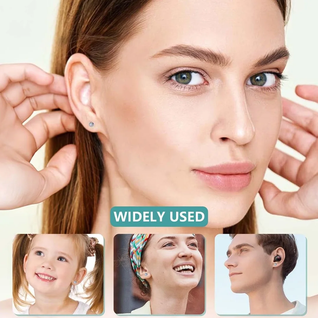 6 Pezzi Pistola per Buchi Orecchie Fai Da Te, Set Fori Sterili di Pistola Orecchini, con Orecchini, Strumento per Piercing Indolore Accessori piercing