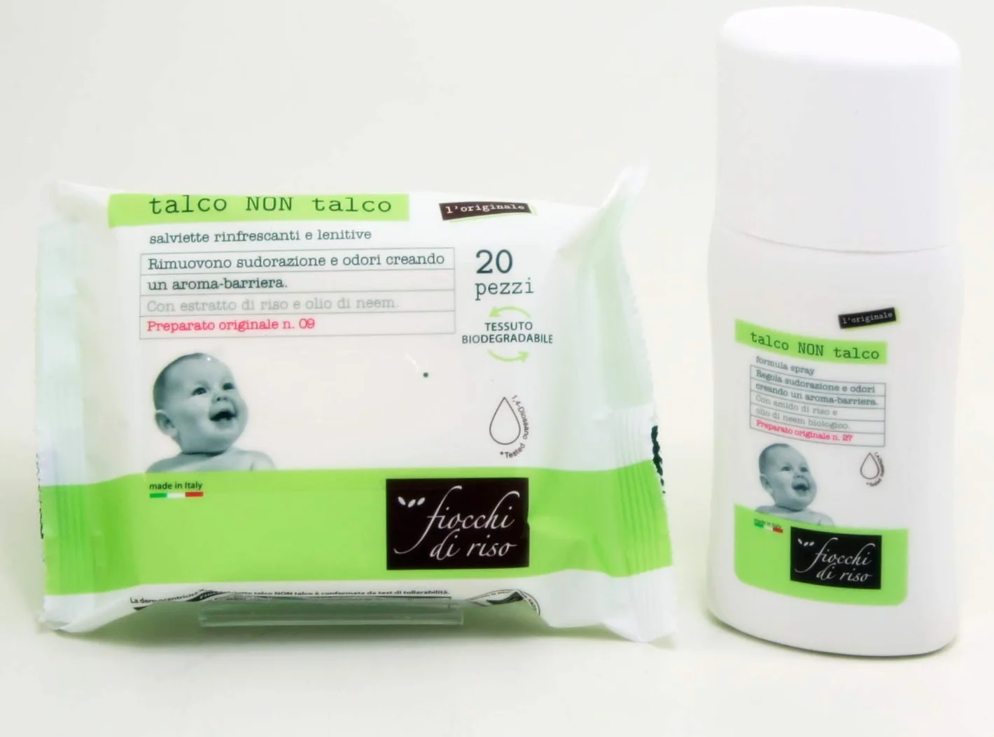 OFFERTA TALCO NON TALCO SPRAY+SALVIETTINE TALCO NON TALCO