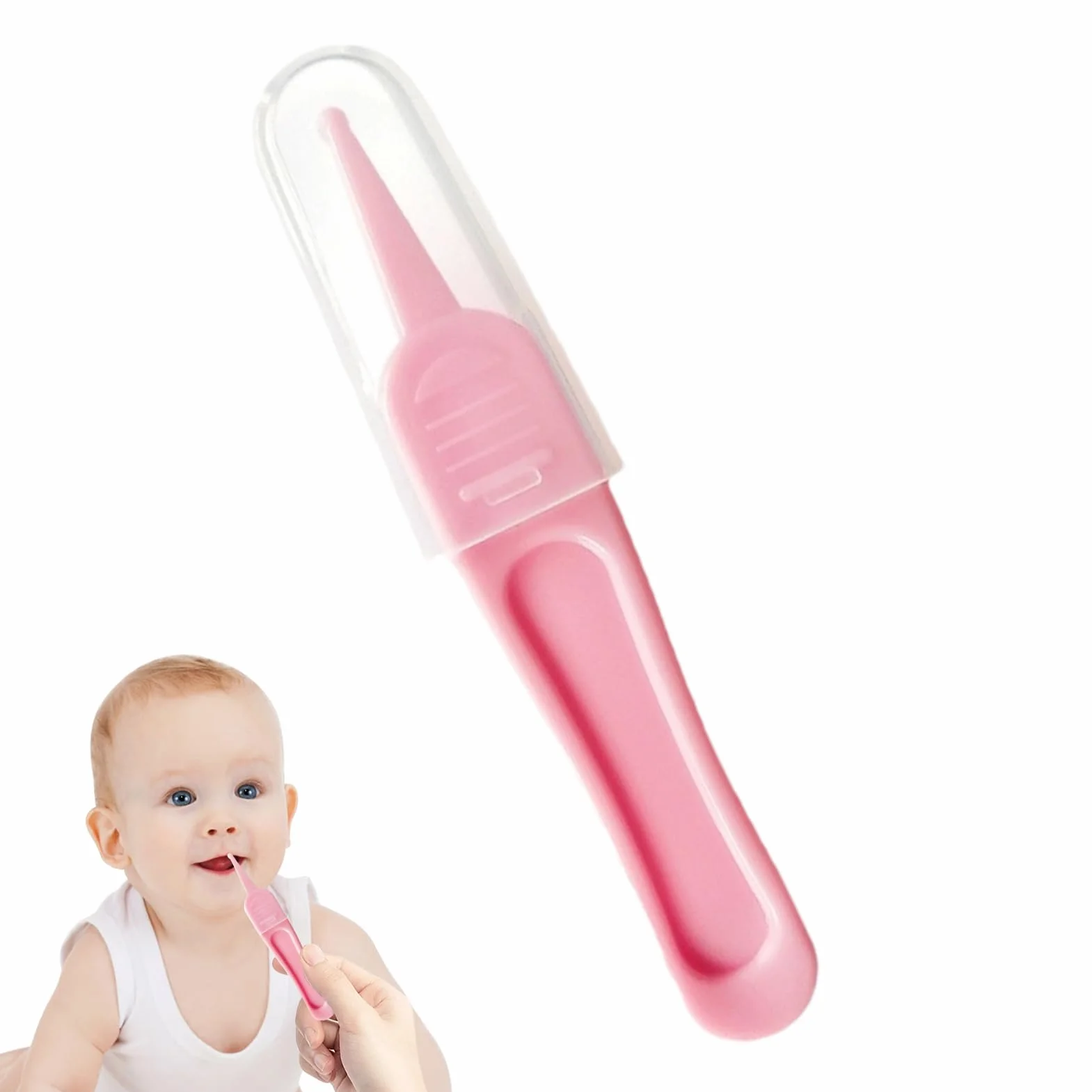 Pinzette per naso, pinzette per la pulizia del naso, detergente per bambini, pinza rotonda, portatile e sicuro e per pulire i condotti uditivi, i passaggi nasali e lo sporco ombelicale