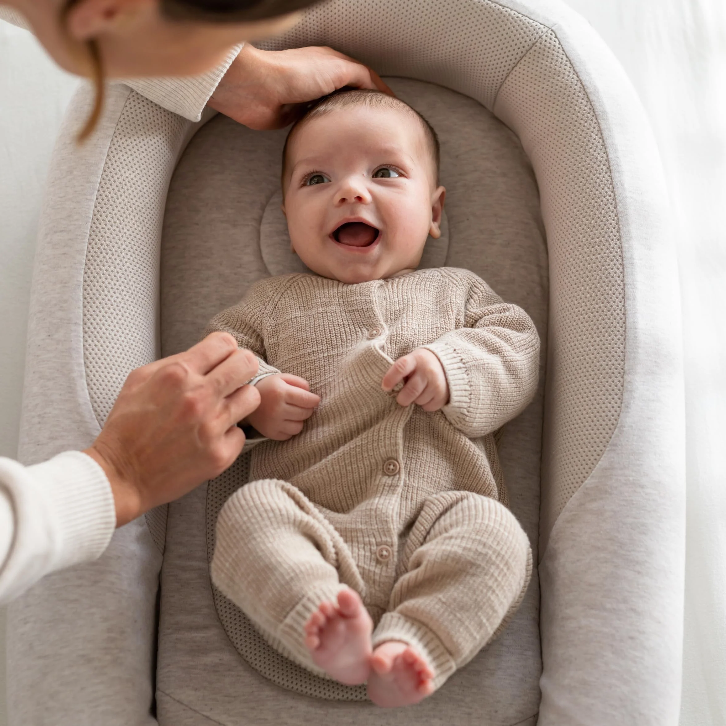 Inglesina Welcome Pod Baby Nest Ergonomico 0-8 Mesi, Riduttore Lettino Traspirante in bambù e Cotone, Sfoderabile e Lavabile, Delicate Pink