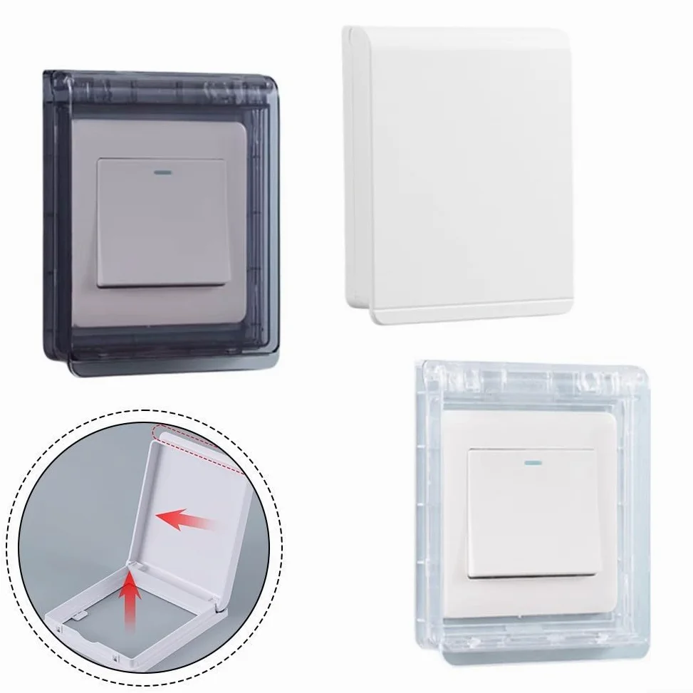 6 pezzi di copertura for interruttore della scatola presa 86(Transparent)