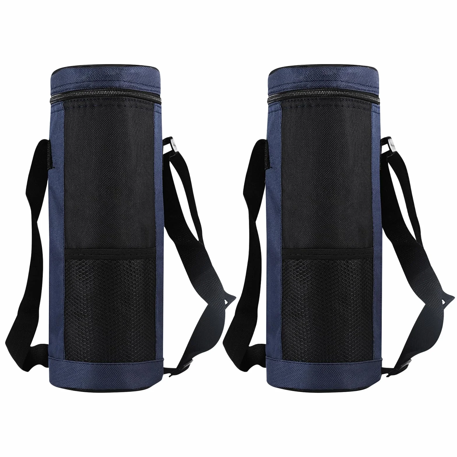 2PCS Borsa per Bottiglia Termica, Borsa Portatile per Bottiglia D'acqua Piccola Borsa Termica per Bevande con Tracolla Regolabile per Esterni, ViaggiS