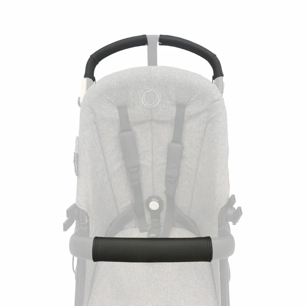 PROTEC TIF | Custodie in ecopelle per il manubrio e il maniglione compatibile con Bugaboo CAMELEON 3 PLUS (2021-2023) | Si posizionano sopra le custodie originali |