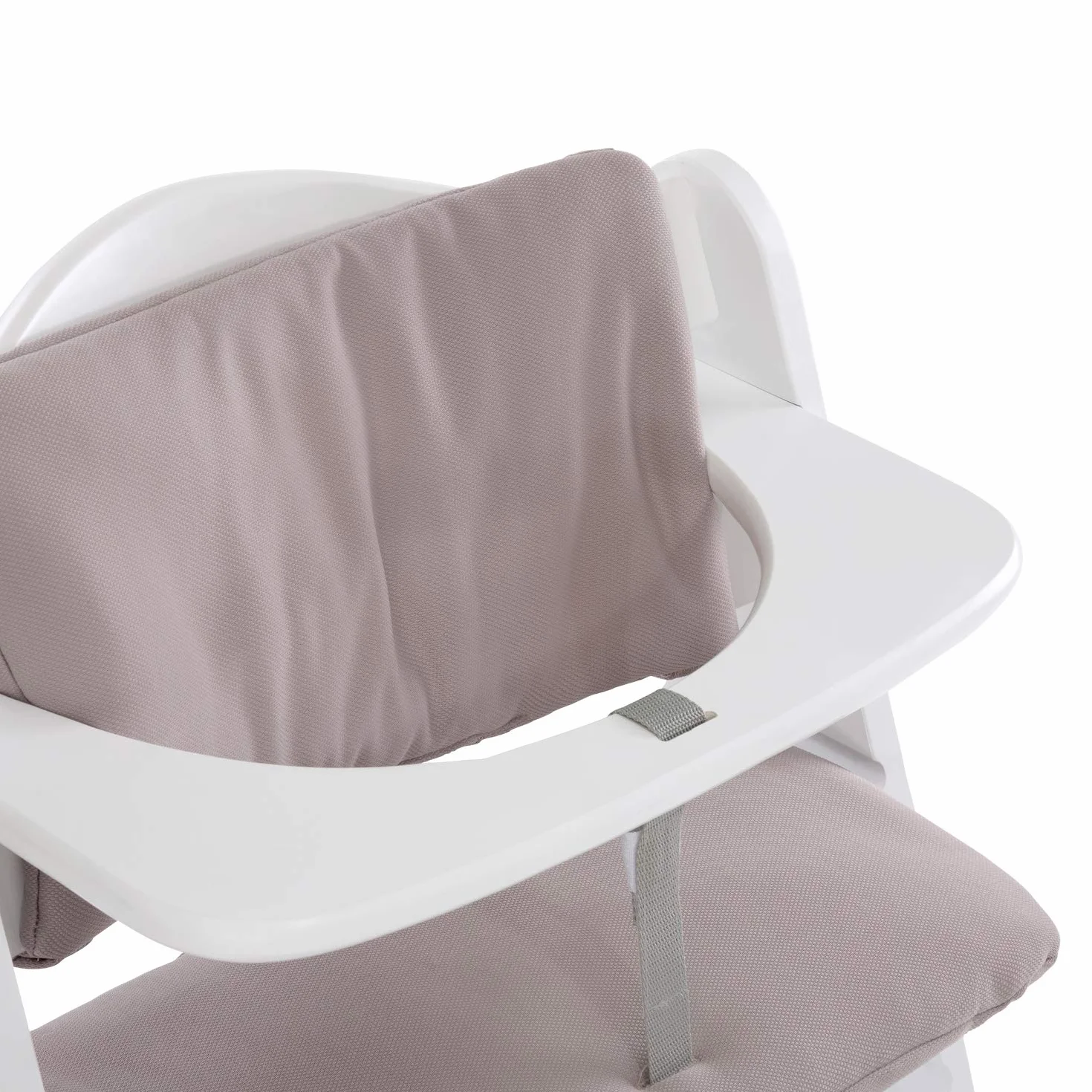 hauck Highchair Pad Deluxe, Beige – Cuscino per Bambini 6 – 36 Mesi - Compatibile con Seggiolone Pappa in Legno Alpha+, Beta+ e Arketa – Copriseduta Soffice a 2 Pezzi per Seduta e Schienale