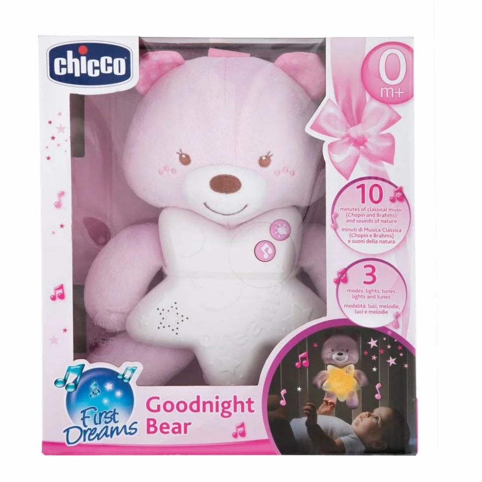 Chicco Gioco First Dreams Bear Panel, Rosa,00009156100000