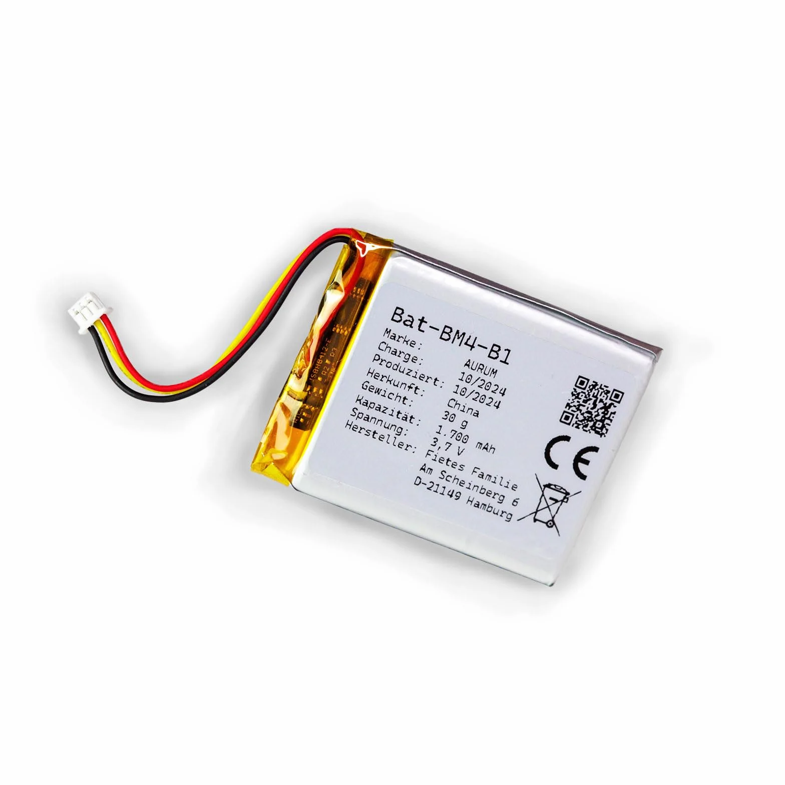 AURUM Batteria compatibile con JSLBtech Video Babyphone