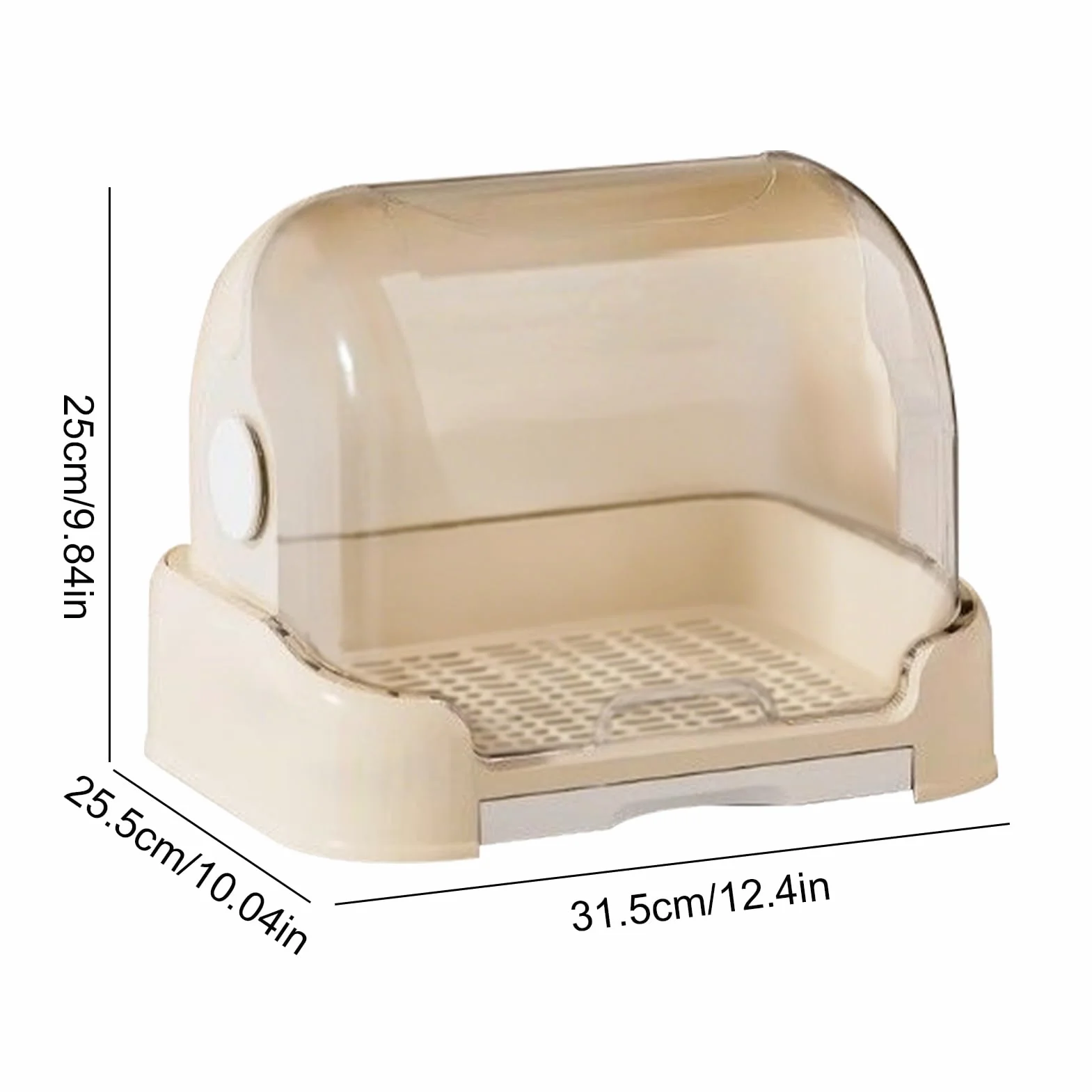 Contenitore per biberon, 30,5 cm, organizer per biberon, supporto rimovibile con funzione di facile scarico, comodo da riporre, perfetto per asilo nido, asilo nido, casa, viaggi