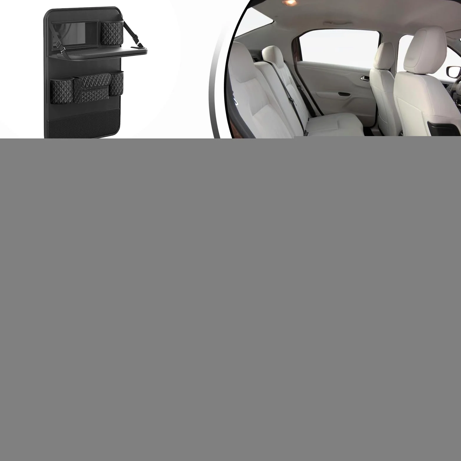 Organizzatore di auto sul sedile, organizzatore di stoccaggio posteriore | Scheda multiuso, da viaggio, supporto da tavolo