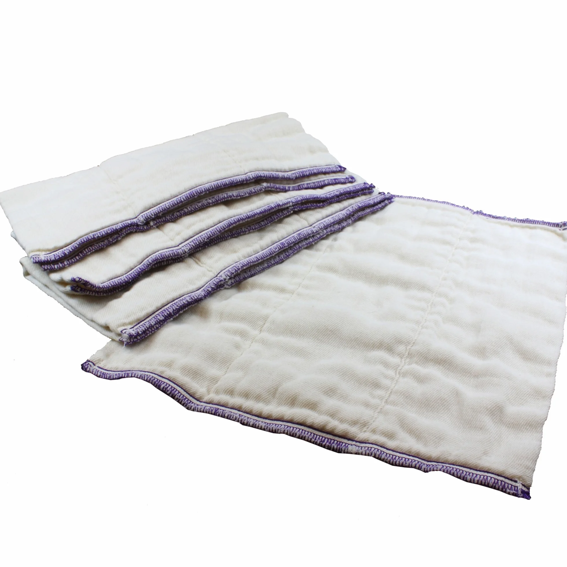 OsoCozy Better Fit - Pannolini in tessuto non sbiancato pre-piegati, 100% cotone, tessuto di garza, taglia per tre strati, taglia 1 (bambino 10 x 20 x 10 cm, adatto a 0,5-7,3 kg) - 1 dozzina