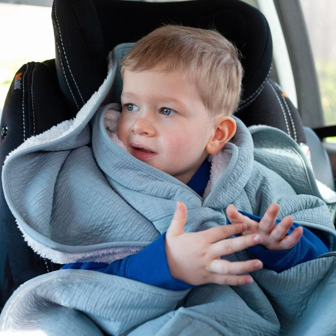Bemini – Poncho in pile per bambini | Poncho | Bambino | Parka per bambini | Poncho da viaggio Teddy | 9 – 36 mesi |